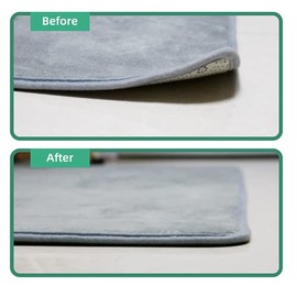 8pcs Rug Tapes, Extra Large Non Slip Rug Pads Grippers for Hardwood Floors, Resuable Grippers for Area Rugs, Carpet Gripper, Strong adhisive Rug Conner Gripper, Stoppers for Area Rugs