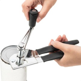 Crank Handle Commercial Can Opener - Heavy Duty Can Opener - Ergonomic Cushioned Handle - Manual Hand Can Opener
