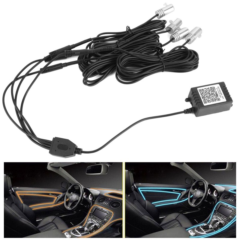 12V Car Ambient Lamp LED Interior Decoration Lights IP65 Waterproof