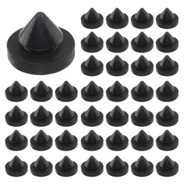 HARSKIYER 120pcs 1/2'' Rubber Door Silencer, Black Metal Door Silencer Hinge Outlet Door Silencer Metal Door Stop Silencers for Metal Door Metal Frame