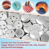 100 Sets 3 inch Button Maker Supplies, 75mm Button Supplies