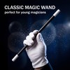 QEXUJOW Fancy Dress Wands, Three Black and White Plastic Wands,