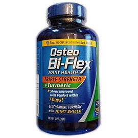 Osteo Flex Triple Fuerza Cúrcuma 200 Tabletas Glucosamina Hci Curcumina Suplemento Articulado Hombres Mujeres