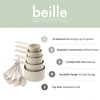 Beille Cream Wheat Straw Measuring Cups Spoons Set Cooking Baking