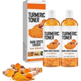 Tónico Facial de Cúrcuma Natural 2Pcs 100ml Suero Aclarante y Calmante
