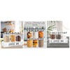 DYGZBLHT Glass Coffee Containers with Shelf 3x 47oz Coffee Station