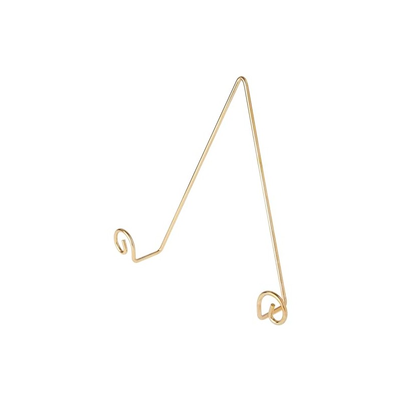 Bard's Shiny Gold-toned Wall Mountable Plate Hanger, 10" H x