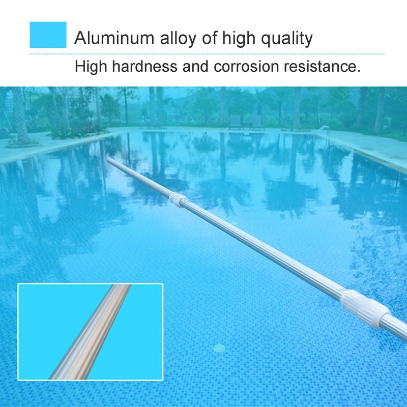 Swimming Pool Pole Aluminium Alloy Telescopic Pool Pole Thickened Pool