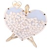 Wooden Wedding Frame Guest Book Drop Box with Stand 80