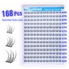 Natural Cluster Lashes Kit 168 Pcs Wispy Lash Extensions CC