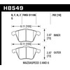 Hawk Performance HB549N.702 HP Plus Brake Pad