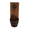Thirsty Solutions - “Beer O’ Clock” Rustic Wall Mounted Bottle