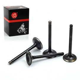 MOTO1988 Exhaust and Intake Valve set 4PCS Fit For Ezgo Gas 1992-2002 295cc and 350cc 4-Cycle Fuji- Robin Engine OEM 72507-G01 72508-G01