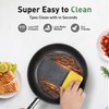 Kitchen Academy Induction Plasma Titanium Nonstick Wok Set 3 Piece,