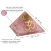 Amazing Gemstone Large Orgone Pyramid | Rose Quartz Pyramid Crystal