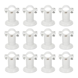 uxcell 12Pcs PVC Water Pipe 20mm Clamps Clips with Base, Fit for 20mm/0.79" OD Tubing Hose Hanger Support, Plastic Pipe Hanger Clamp Water Pipe Support