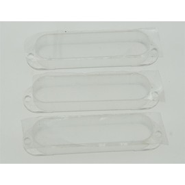 KAISH Clear ST Strat Closed Single Coil Pickup Cover Transparent Sealed Pickup Covers