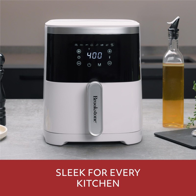 Brookstone Air Fryer – 4.5 Qt, 1300W Large Capacity Fryer