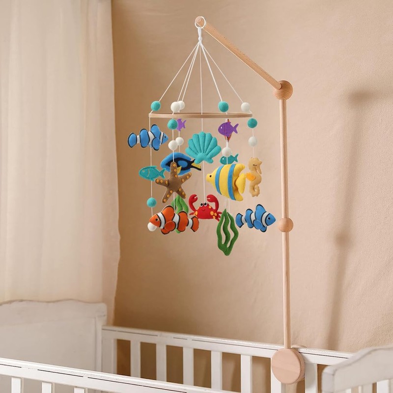 Ocean Mobile for Crib - Colorful Gender Neutral Ocean Crib