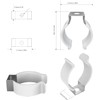 (8-Pack) JESLED T8 U Clips Holder Bracket for 8FT LED
