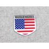 Generic Car Racing Sports US USA American Flag Shield Emblem