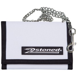 2Stoned Wallet Embroidered with Chain and Velcro Fastening Camo Gym Bag for Adults and Children, white, m