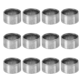 PATIKIL M8 Steel Spacers, 12 Pcs Metal Spacers Steel 8mm ID x 10mm OD x 6mm L Carbon Steel Spacer Screw Standoff Round for 5/16in or M8 Screw Bolts