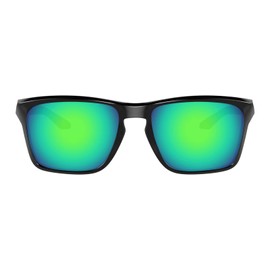 Well-aimed Replacement Lenses Compatible with Oakley Sylas 57mm OO9448 Sunglasses - Green Iridium Polarized