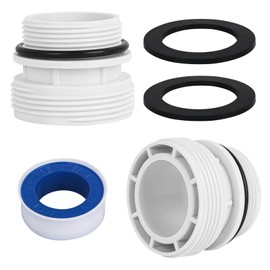 Dsyboko 4560 Pool Hose Adapters Conversion Kit for Intex Pool Filter Pump Hose Adapter, White, Plastic, 1 1/2 Inch NPT Female PVC Adapter/Connector, Adapter Type, 1 Piece