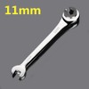 TopHomer 11mm Pipe Ratchet Wrench Ratchet Double Open End Flare