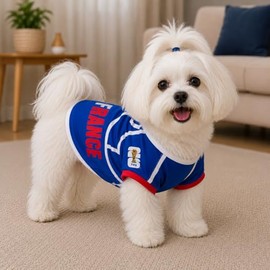 Playera para Perro con diseño Oficial FIFA – Francia – Talla S