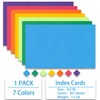 Index Cards 301-Count 3x5 Inch,178GSM Heavyweight Set of 7 Colors