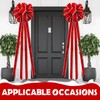 Ceenna 14.8 x 86.6 Inch Extra Large Christmas Bows Red