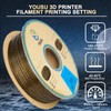 YOUSU 3D Printer Filament PLA Filament 1.75mm Gold 3D Effect