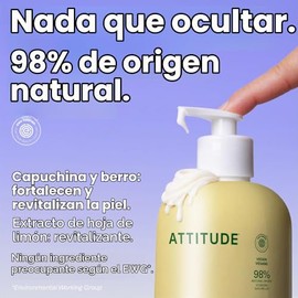 ATTITUDE- Loción corporal, humectante verificado por EWG, productos veganos para el cuidado de la piel, no grasoso, hidratante para piel seca,