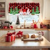 Rovozar Christmas Valance for Windows, Christmas Gnome Window Valances, Xmas