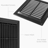 HVAC OV 4 x 4 Inch (Duct Opening Size) Black