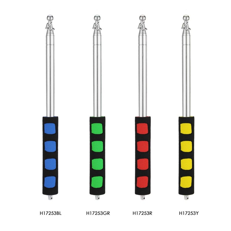 Telescopic Flag Pole, 2 Meters Outdoor Stainless Steel Telescopic Flagpole