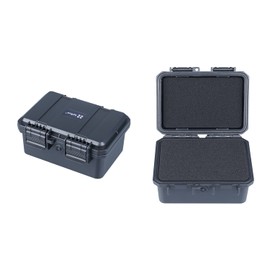 Lykus HC-1420 Mini Hard Case Dry Box with Foam Insert, Interior Size 5.5x3.5x2.7 in, IP66 Splash-Proof, Suitable for Cellphones, Tools, Small Devices and More