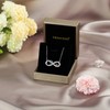 URMWMOO Number Necklace 925 Sterling Silver Infinity Love Heart Anniversary