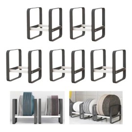 5* Escurreplatos De Cocina Multiusos, Organizador Plano Negro