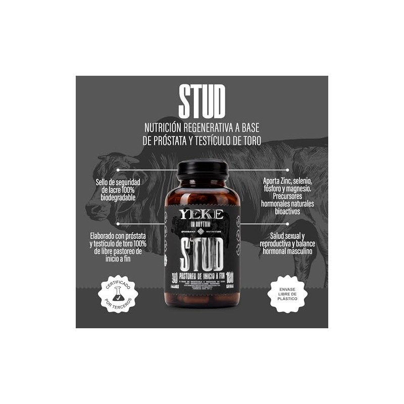 Suplemento Masculino 100 Orgánico Órganos Reproductores Toro Stud Yeke