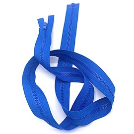 YKK #3 Molded Vislon Lightweight Jacket Separating Zipper - Choose Your Length - Color: Seven Seas Blue #115 - Made in The United States (1 Zipper Per Pack) (Vislon - 24" Inches)