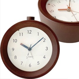 KATOMOKU Alarm Clock 6 km-89B Brown Alarm Clock