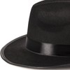 Funny Party Hats Black Fedora Gangster Hat Costume Accessory -