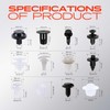 A-Premium 115 PCS (12 Sizes) Car Retainer Clips Kit Compatible