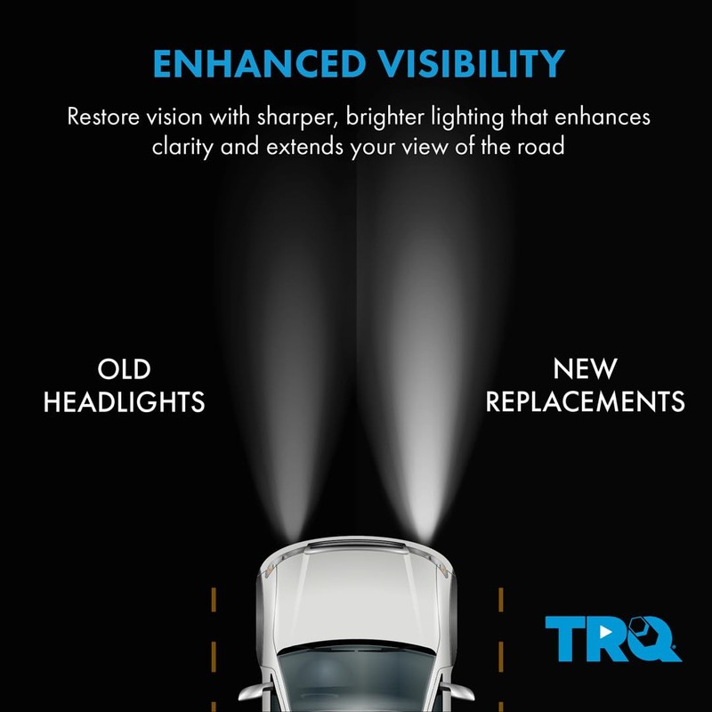 TRQ 2 Piece Headlight Assembly Set Driver & Passenger Side