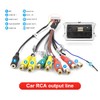 for Android Car Radio Stereo Power Cable RCA Video Audio