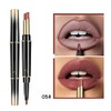 EUBUY Barra De Labios Mate Con Delineador De Labios 2