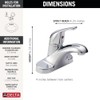 Delta Foundations Centerset Chrome Bathroom Faucet, 4 Inch 3 Hole